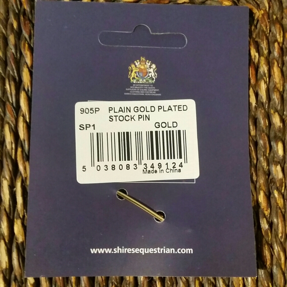 NIB Shires Equestrian Gold Plated Stock Pi… - Picture 2 of 2